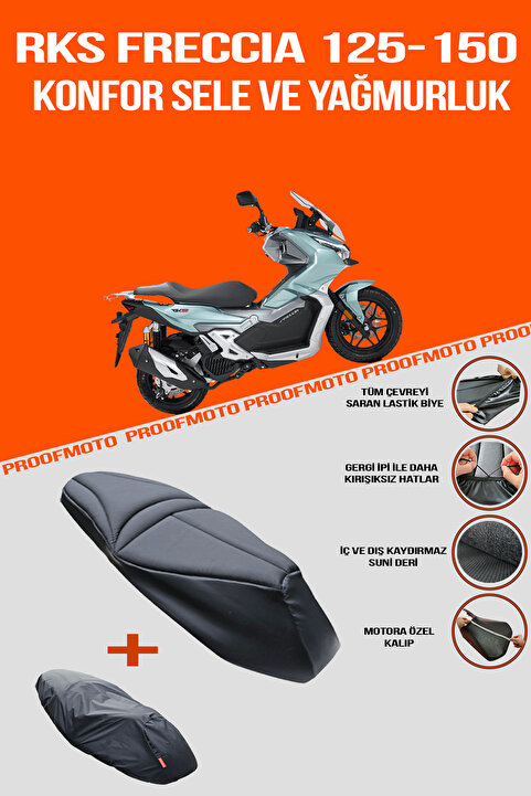 PROOFMOTO RKS Freccia 125 & Freccia 150 Konfor Sele Ve Yağmurluk Kılıf