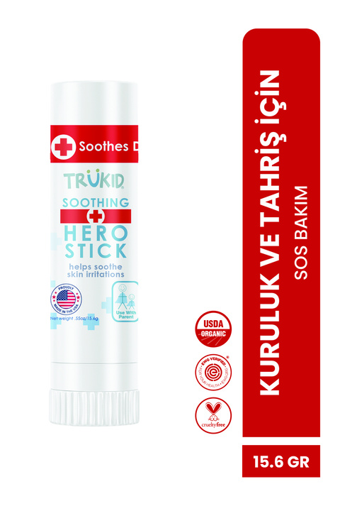Trukid Hero Stick Anlık Yatıştırıcı Bakım Stick 15,6 gr | Kuruluk, Tahriş ve Bakımı