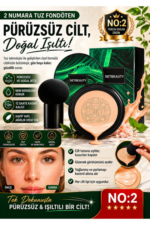 SETBEAUTY Tuz Nemlendirici Fondöten NO:02