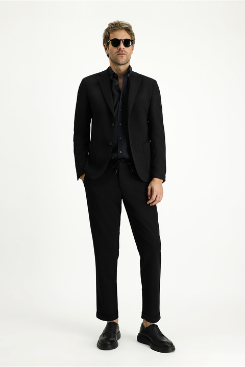 Kiğılı 7 Drop Super Slim Fit Ekstra Dar Kesim Mevsimlik Beli Lastikli İpli Takım Elbise