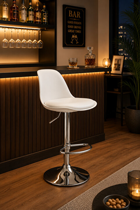 EVOFİSDUNYASİ Vegas Modern Bar Ve Mutfak Adası Sandalyesi