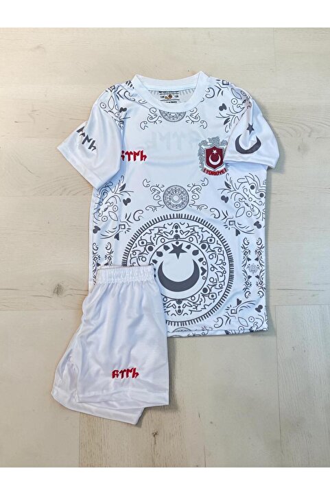Babılgam Özel Tasarım Türkiye Bozkurt Göktürkçe Çocuk Forma T-shirt