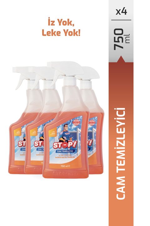 STOP Forte 4'lü Cam Temizleyici Sprey 750 ml