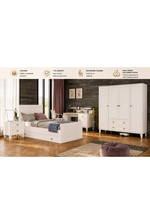VENATTO madrid genç odası takımı (%100mdf)
