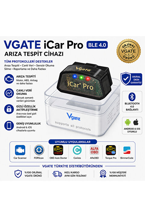 Genel Markalar iCar PRO Bluetooth 4.0 ble Reno Ddt4all Uyumlu Arıza Tespit Ve Gizli Özellik Açma