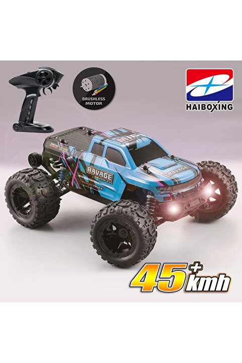 Redcat Racing Haıboxıng 1/16 Ravage 45 Km/h Uzaktan Kumandalı Rc Araba Elektrikli 4wd Brushless Offroad (MAVİ)