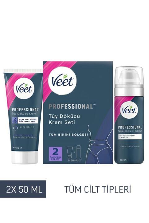 Veet Professional Bikini Bölgesi Tüy Dökücü Krem Seti 50Ml+50ml
