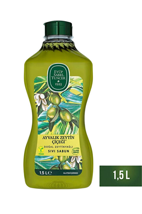 Eyüp Sabri Tuncer Ayvalık Zeytin Çiçeği Doğal Zeytinyağlı Sıvı Sabun 1.5 lt