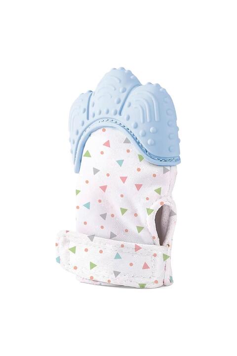 Babyjem Bebek Diş Kaşıyıcı Eldiveni Kelebek Mavi