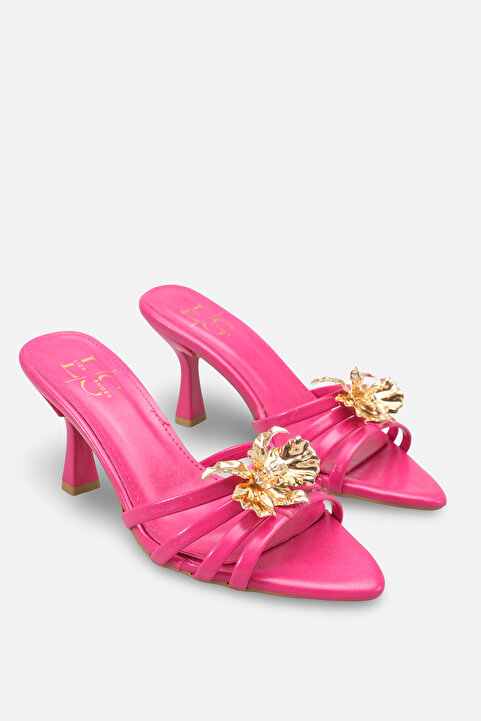 Liza Shoes JELLY Kadın Önü Tokalı Topuklu Terlik A006-K1907