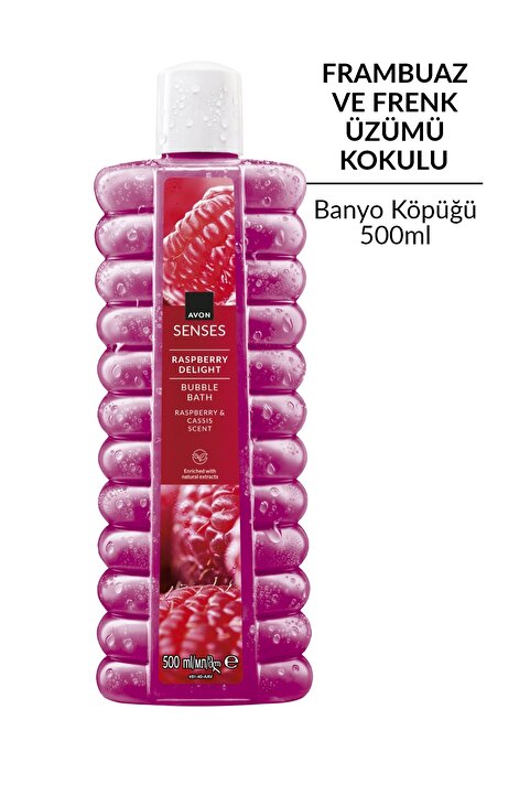 Avon Raspberry Delight Frambuaz ve Frenk Üzümü Kokulu Banyo Köpüğü 500 Ml.