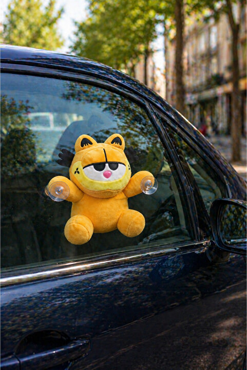 vagontoys Garfield Peluş Oyuncak Vantuzlu Araç Camı Süsü – 22 cm Yumuşak Silikon Elyaf Dolgu Yıkanabilir