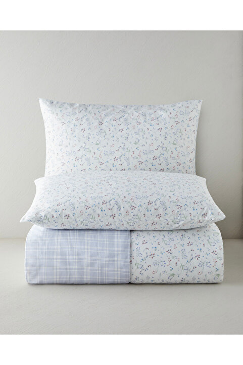 English Home Sweety Meadow Kolay Ütülenir Çift Kişilik Nevresim Seti 200x220 cm Lila