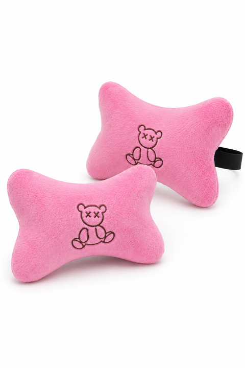 KidHug Oto Araç Yastığı Nakışlı Boyun Yastığı 2 ADET BadBear - Ortopedik Konfor