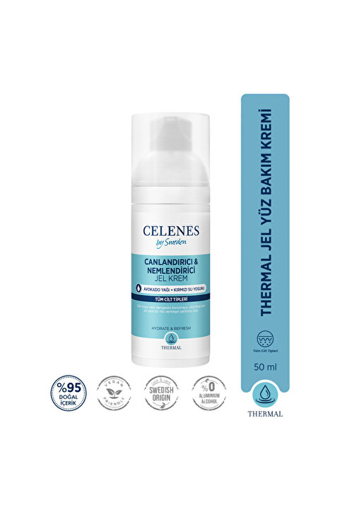 Celenes by Sweden Nemlendirici ve Canlandırıcı Thermal Jel Günlük Bakım Kremi 50 ml