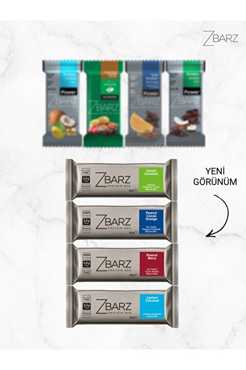 Zbarz Protein Bar Tanışma Kutusu | Yüksek Lifli 8 Adet