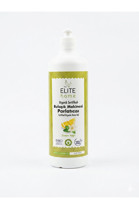 The Elite Home Organik Sertifikalı Bulaşık Makinesi Parlatıcısı – Limon Yağlı – İz Bırakmayan Konsantre Formül – 750 ml