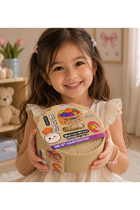 bubiee baby Çin Mantısı Squishy Oyuncak Sürpriz Renkli Bun Mystery Edition Yumuşak Stres Oyuncağı 3+ Yaş