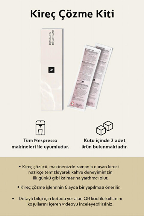 Nespresso Kireç Çözme Kiti (2 adet 100ml)