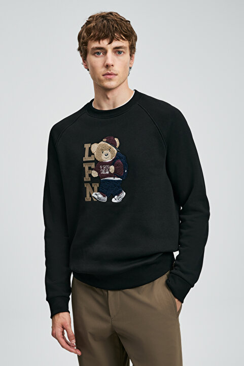 Lufian Storm Erkek Sweatshirt Siyah