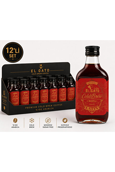 Elgato El Gato Cold Brew Cam 200ml Latin Soğuk Kahve X 12 Adet - 100001002_6
