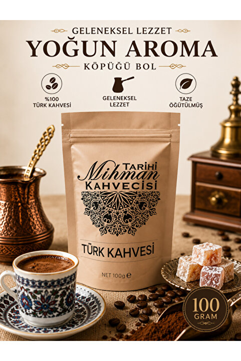 Tarihi Mihman Kahvecisi Türk Kahvesi 100 gr