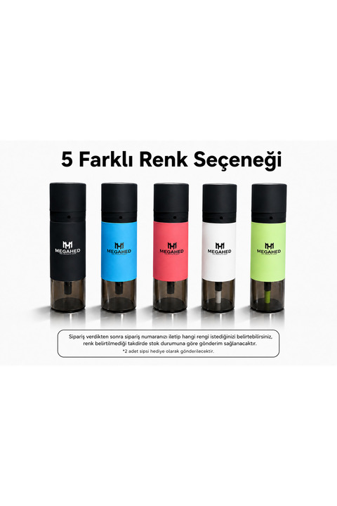 puffstore Portatif Mini Nargile | Arabada & Dış Mekânda Uygun-5 Adet Renk Seçeneği