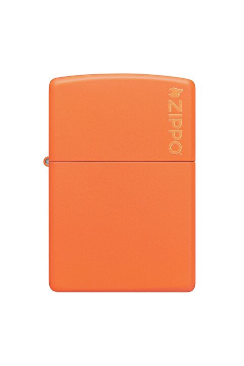 Zippo Çakmak Turuncu Orange Matte Logo 231zl