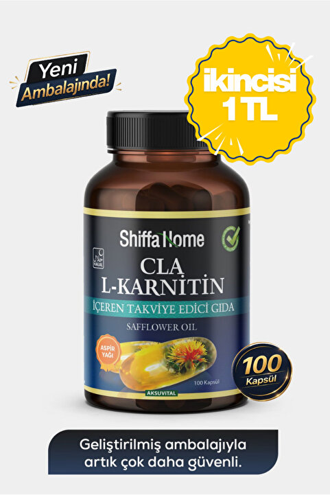 Shiffa Home L-Karnitin Cla Aspir Yağı 100 Softjel Kapsül
