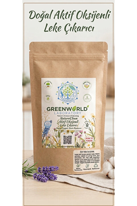 Greenworldlaboratory NatureClean Oksijenli Leke Çıkarıcı Toz-1000gram