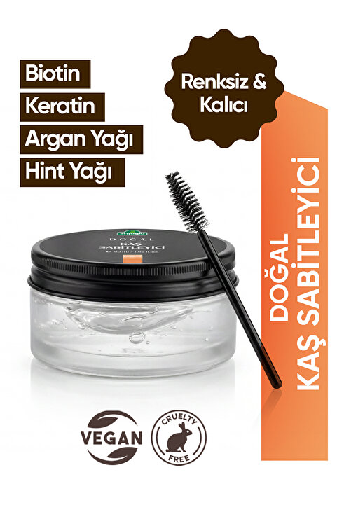 Arifoğlu Kaş Sabitleyici, Doğal, Renksiz, Kalıcı Bakım, Şekillendirici, Biotin, Keratin ve Argan Yağı 50 Ml