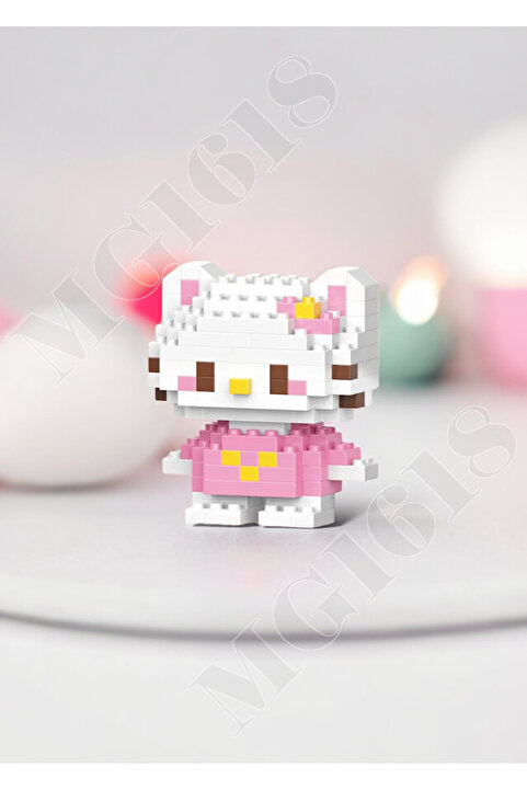Bricks make a wise life | Pinkyday | Hello Kitty – Hediyeli Sanrio Kendin Yap Mini Blok Seti – Sunster Company™ (146 Parça)0