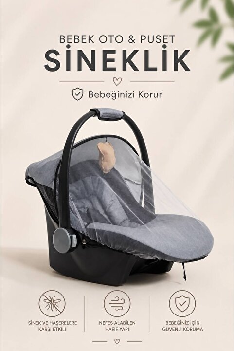 MorBebe Lüx Ana Kucağı Sinekliği Ve Oto Koltuklarına Uyumludur.