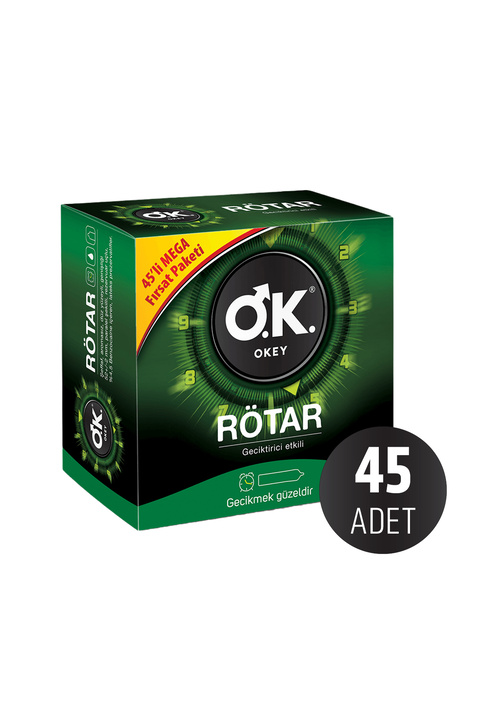 Okey Rötar Geciktiricili 45'li Prezervatif Fırsat Paketi