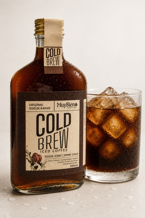 Muybieno Cold Brew Soğuk Kahve 200 ml İçime Hazır Soğuk Demleme Kahve