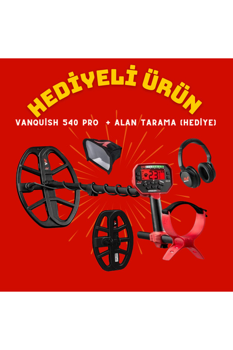 minelab Vanquish 540 PRO Dedektör + Heidye Pointer Dedektörü