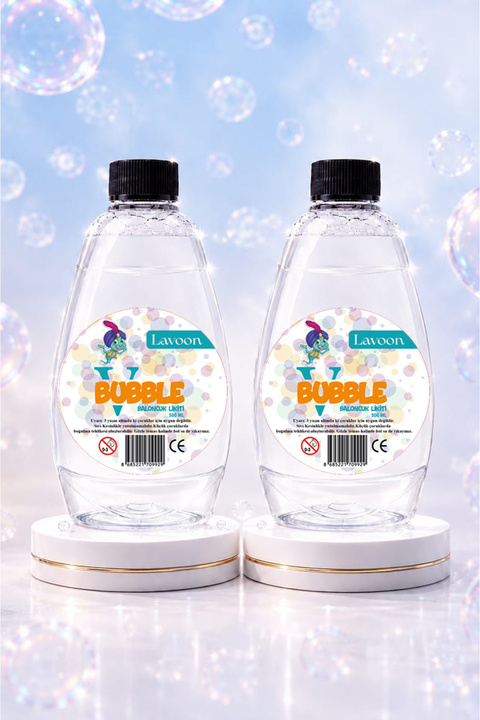Lavoon V-bubble Kaliteli Formül 2'li Baloncuk Sıvısı Likiti Köpük Tabancası Likidi 500 ml X 2 Adet