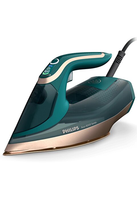 Philips 8000 Serisi Azur Buharlı Ütü, Sıfır Yanık, 240g Turbo şok buhar, 80 g/dk, 3000W, DST8030/70