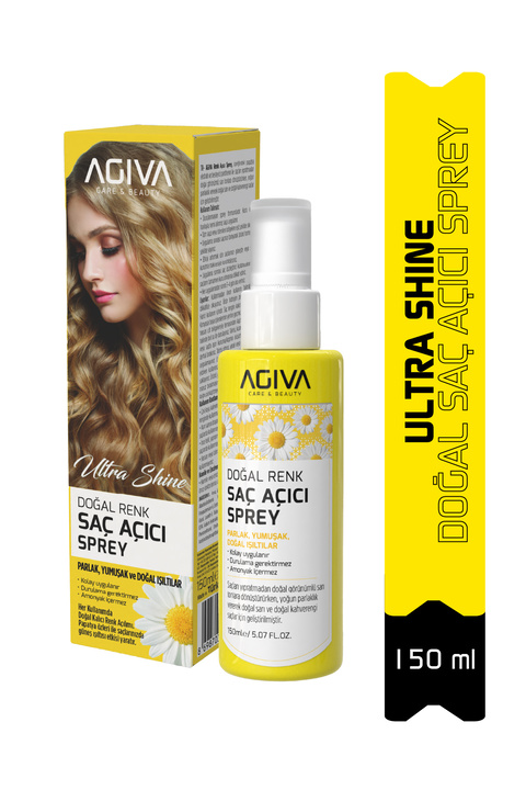 Agiva Ultra Shine Doğal Renk Saç Açıcı Sprey 150ml