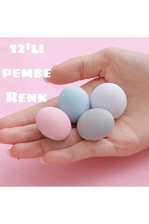 CEPHOME 12'li PEMBE renk mantar yorgan tutucu nevresim sabitleyici