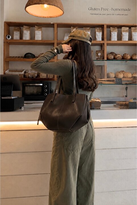 Çantacımstore Kadın Cyme Mini Pinterest Çanta Acı Kahve