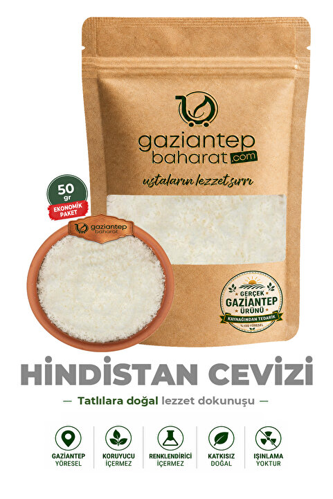 Gaziantep Baharat Hindistan Cevizi 50 gr