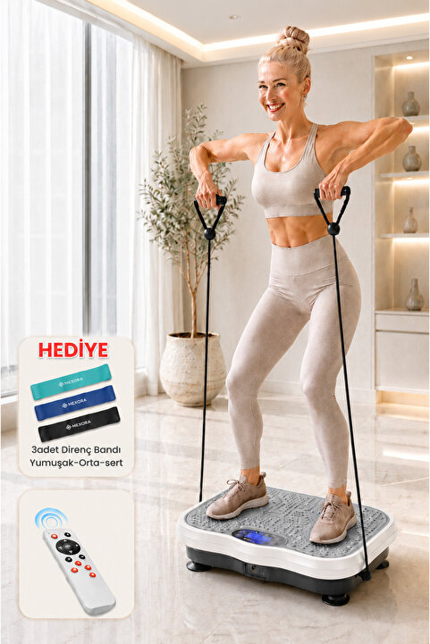 comedones Titreşimli Egzersiz Aleti Yüksek Hız Tüm Vücut Vibration Plate - Beyaz