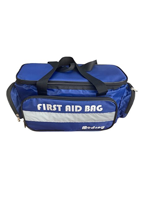 MEDSEY İlk Yardım Acil Müdahale Çantası Ambulans Att Travma Asm Omuz Çantası Mavi Renk