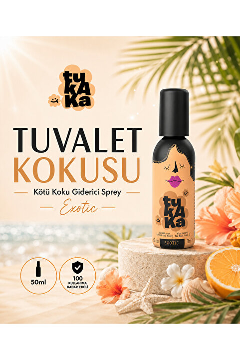 TUKAKA Tuvalet Öncesi Koku Giderici Sprey Uzun Ömürlü Banyo Ve Tuvalet Kokusu 50 ml - Exotıc