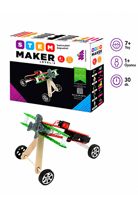 Zet Zeka STEAM Maker Elektronik Seti Level-2 5+ Yaş 1+ Oyuncu (Sadece Elektronik Malzemeler)