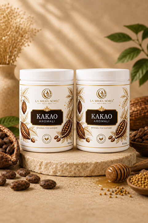 La Miera Norel Bitkisel İçerikli Kakao Aromalı Yüksek Kalorili Toz Karışımı 2 Aylık 250gr X 2 Kutu