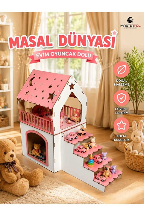 MASTERPOL 2katlı teraslı Çocuk Oyun Evi