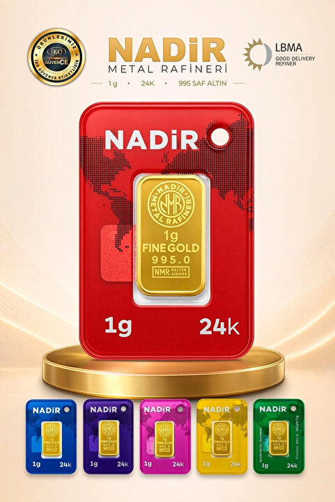 Nadir Gold 1 gr 24 Ayar Nadirgold gram Altın (DİKDÖRTGEN)