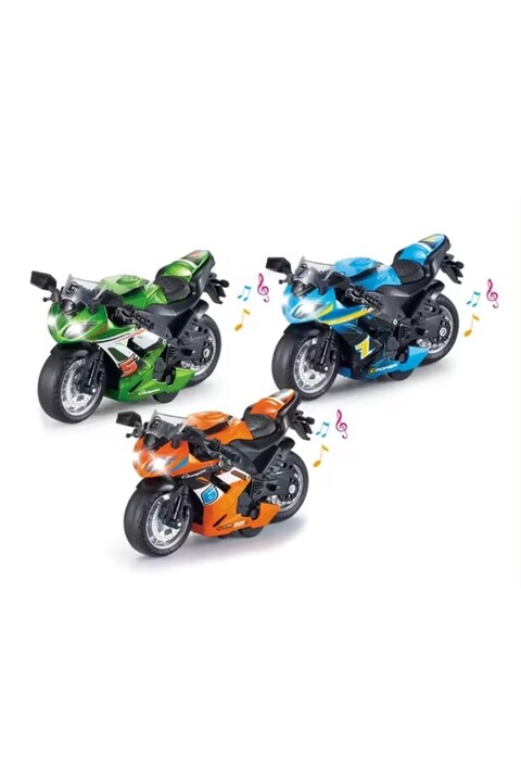Brother Toys 1 Adet Oyuncak Sürtmeli Kaliteli Motorsiklet Motor Özel Üretim 13 Cm. Mavi, Turuncu, Kırmızı